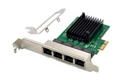 Adapter Sieciowy (karta sieciowa, serwer druku, itp.) - MicroConnect - network adapter - PCI Express x1 - Gigabit Ethernet x 4 - MC-PCIEX1-RTL8111F-Q