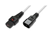Kabel zasilający (wewnętrzny) - MicroConnect - power cable - power IEC 60320 C13 to IEC 60320 C14 - 2 m - MC-C13C14LOCK-2MW