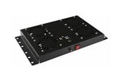 Szafa rack - Lanview by Logon - rack roof mount fan assembly - analogue controlled built-in UK plug - 1U - RAF120BL-UK
