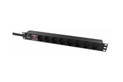 Kabel zasilający (zewnętrzny) - Lanview - power distribution strip - 10A - LVR-2MSCH-SCH-C13-8