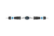Kabel sieciowy - Lanview network coupler - Czarny - LVN-IP68-STP-CAT6A-COUPLER