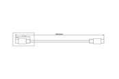Kabel USB - MicroConnect - USB-C cable - USB-C to USB-C - 1 m - DOCKUSB3.2CC1