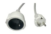 Kabel zasilajacy (zewnetrzny) - MicroConnect - power extension cable - Type F/E to Type E - 5 m - MC-PE0500FRW