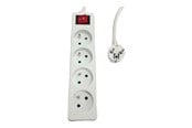 Kabel zasilający (zewnętrzny) - MicroConnect - power strip - 4-way on/off switch - MC-PSOO040500FRW