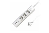 Kabel zasilający (zewnętrzny) - MicroConnect - power strip - 3-way on/off switch - MC-GRU00315WS-USB