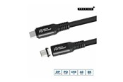 Kabel USB - MicroConnect Premium - USB-C cable - USB-C to USB-C - 15 cm - MC-LS-USB4CC0.15
