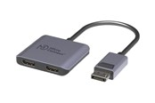 Przelacznik ekranu i dzwieku - MicroConnect - video splitter - MST hub - 2 ports - MC-DP-2XDP