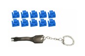 Akcesoria sieciowe - MicroConnect LAN port blocker with key - MC-RJ45PORTBLOCK-B