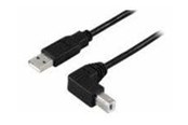 Kabel USB - MicroConnect - USB cable - USB Type A to USB Type B - 10 m - USBAB2ANGLE10