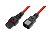 Kabel zasilający (wewnętrzny) - MicroConnect - power cable - power IEC 60320 C13 to IEC 60320 C14 - 2.5 m - MC-C13C14LOCK-2.5MR
