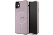 Telefon - Pokrowiec i etui - GUESS GUHMN61PSAHMCP case for iPhone 11 / Xr - pink Saffiano MagSafe - 3666339156084