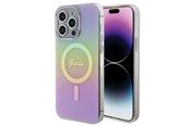 Telefon - Pokrowiec i etui - GUESS IML Iridescent MagSafe case for iPhone 15 Pro - pink - 3666339155087