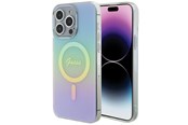 Telefon - Pokrowiec i etui - GUESS IML Iridescent MagSafe case for iPhone 15 Pro - turquoise - 3666339154943