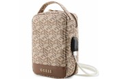 Torba, plecak i pokrowiec na laptopa - GUESS GUHBHGCFSEW Organizer bag - brown GCube Stripe - 3666339120269