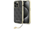 Telefon - Pokrowiec i etui - GUESS GUHCP15LGF4GGR iPhone 15 Pro 6.1" gray/gray hardcase 4G Charms Collection - 3666339171681