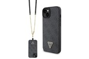 Telefon - Pokrowiec i etui - GUESS GUHCP15SP4TDSCPK iPhone 15 6.1" black/black hardcase Crossbody 4G Metal Logo - 3666339146801