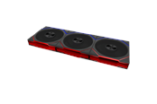 Wentylator obudowy - Lian Li UNI FAN TL FLEX 120 Reversed (3-pack) with controller - Wentylator obudowy - 120mm - Czarny ze światłem RGB - 33 dBA - 12RTL1F3B