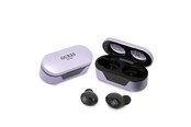 Słuchawki, zestaw słuchawkowy - GUESS GUTWST31EU TWS Bluetooth headphones + docking station purple/purple - 3666339111465