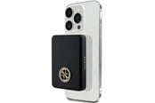 Powerbank - GUESS MagSafe 4G Strassed Metal Logo induction power bank 5W 3000mAh - black - 3000 mAh - 3666339170141