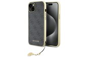 Telefon - Pokrowiec i etui - GUESS 4G Charms Collection case for iPhone 15 Plus - gray - 3666339171674