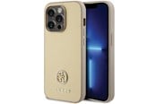 Telefon - Pokrowiec i etui - GUESS GUHCP15LPS4DGPD iPhone 15 Pro 6.1" gold/gold hardcase Strass Metal Logo - 3666339151027