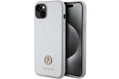 Telefon - Pokrowiec i etui - GUESS GUHCP15MPS4DGPS iPhone 15 Plus 6.7" silver/silver hardcase Strass Metal Logo - 3666339151157
