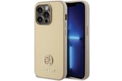 Telefon - Pokrowiec i etui - GUESS GUHCP15XPS4DGPD iPhone 15 Pro Max 6.7" gold/gold hardcase Strass Metal Logo - 3666339151034