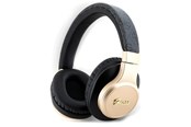Sluchawki, zestaw sluchawkowy - GUESS Bluetooth on-ear headphones GUBH604GEMK black/black 4G Script - 3666339170202
