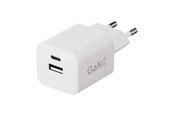 Telefon - Adapter i Ładowarka - X2O 35W Dual Home Charger USB-C/A GaN - White - TR439004
