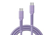 Kabel USB - X2O Longlife 100W USB-C/C cable 2M - Lavender - A12-193-0007 2M SOFT PINK