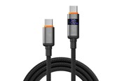Kabel USB - X2O Longlife LED Display 100W USB-C/C cable 1.5M - Black - USB C-C LED 5A100W CABLE 1.5M