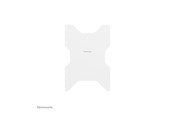 Uchwyty ścienne, uchwyty AV i meble AV - Neomounts WL85-515WH16 mounting kit - for flat panel - rotatable - white - Max 50 kg - recommended for 75" - WL85-515WH16