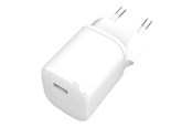 Telefon - Adapter i Ładowarka - eSTUFF power adapter - 100% recycled plastic - 24 pin USB-C - 20 Watt - ES637025