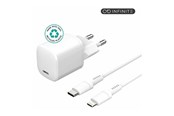 Telefon - Adapter i Ładowarka - eSTUFF INFINITE power adapter - EU plug USB-C to ligtning cable 1.5 m - 24 pin USB-C - 20 Watt - ES637500
