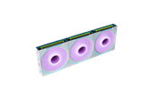 Wentylator obudowy - Lian Li UNI FAN SLINF FLEX 120 (3-pack) with controller - Wentylator obudowy - 120mm - Biały ze światłem RGB - 30 dBA - 12SLIN1F3W