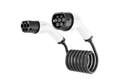 Ladowanie samochodów elektrycznych - Gembird Kabel do ładowania Type 2 32A 3-fazowy (22 kW) spiralny - 5 metrów - EV-T2MF-SP-22KW-5M