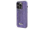 Telefon - Pokrowiec i etui - GUESS Sequin Script Metal case for iPhone 13 Pro / 13 - purple - 3666339176167