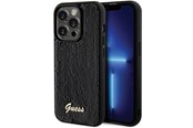 Telefon - Pokrowiec i etui - GUESS Sequin Script Metal case for iPhone 13 Pro Max - black - 3666339172824