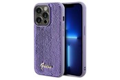 Telefon - Pokrowiec i etui - GUESS Sequin Script Metal case for iPhone 14 Pro Max - purple - 3666339176211