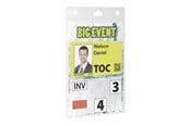 Konferencja i prezentacja - DURABLE name badge holder - for A6 - transparent (pack of 20) - 852619