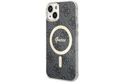 Telefon - Pokrowiec i etui - GUESS 4G MagSafe case for iPhone 15 Plus / 14 Plus - black - 3666339194550