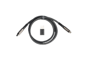 Klawiatura - Keychron Kabel USB 8K Geek z podwójnym rękawem (Black) - Kabel do klawiatury - Czarny - Cab-38