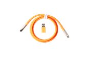 Klawiatura - Keychron Kabel USB 8K Geek z podwójnym rękawem (Orange) - Kabel do klawiatury - Pomaranczowy - Cab-39
