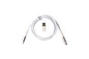 Klawiatura - Keychron Kabel USB 8K Geek z podwójnym rękawem (White) - Kabel do klawiatury - Biały - Cab-37