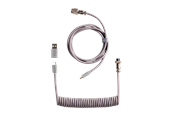 Klawiatura - Keychron Kabel spiralny typu Aviator, złączem 8K (Gray) - Kabel do klawiatury - Szary - Cab-50
