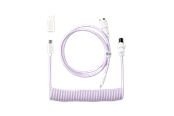 Klawiatura - Keychron Kabel spiralny typu Aviator, złączem 8K (Light Purple) - Kabel do klawiatury - Fiolet - Cab-34