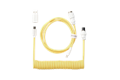 Klawiatura - Keychron Kabel spiralny typu Aviator, złączem 8K (Yellow) - Kabel do klawiatury - Zólty - Cab-33