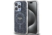 Telefon - Pokrowiec i etui - GUESS IML GCube MagSafe case for iPhone 15 Pro - black - 3666339221867