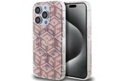 Telefon - Pokrowiec i etui - GUESS IML GCube MagSafe case for iPhone 15 Pro - pink - 3666339222000