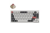 Klawiatura - Keychron Q1 Ultra 75% 8K Wireless Tri-Mode - Klawiatura gamingowa - Angielski (US) - Biały - Q1U-P1